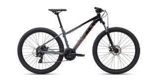 2022 Marin Wildcat Trail 1 Gloss Black/Charcoal/Coral profile.