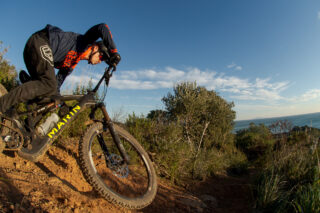 Marin's Matt Cipes, riding his mountain bike in Italy.