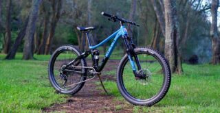 Marin Rift Zone Jr front 3-4, on the trails in Australia.